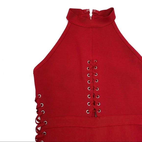 {NBD x Naven} Revolve Jada Lace-Up Dress Samba - Picture 6 of 6